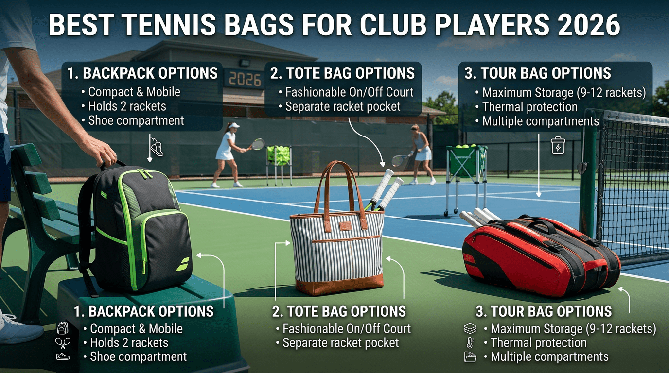 Best Tennis Bags for Club Players in 2026 — What’s Actually Worth Carrying